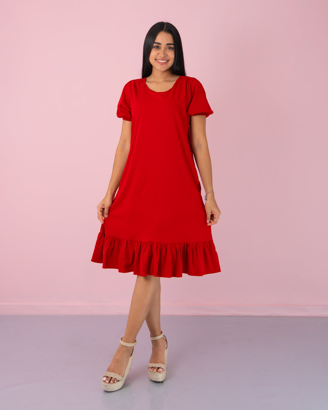VESTIDO TALEGO CON BOLERO TELA CHALIS MILA