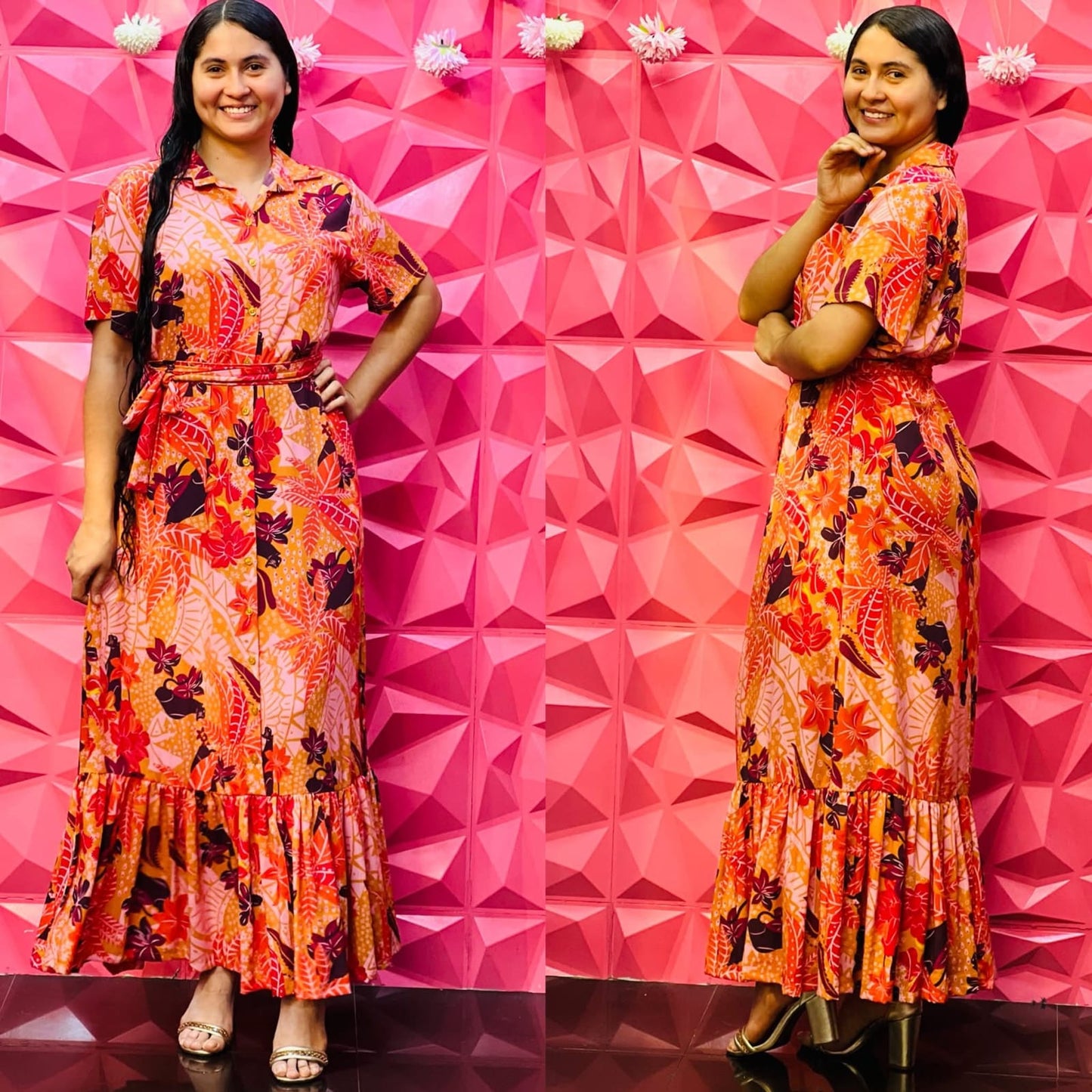 VESTIDO LARGO ESTAMPADO