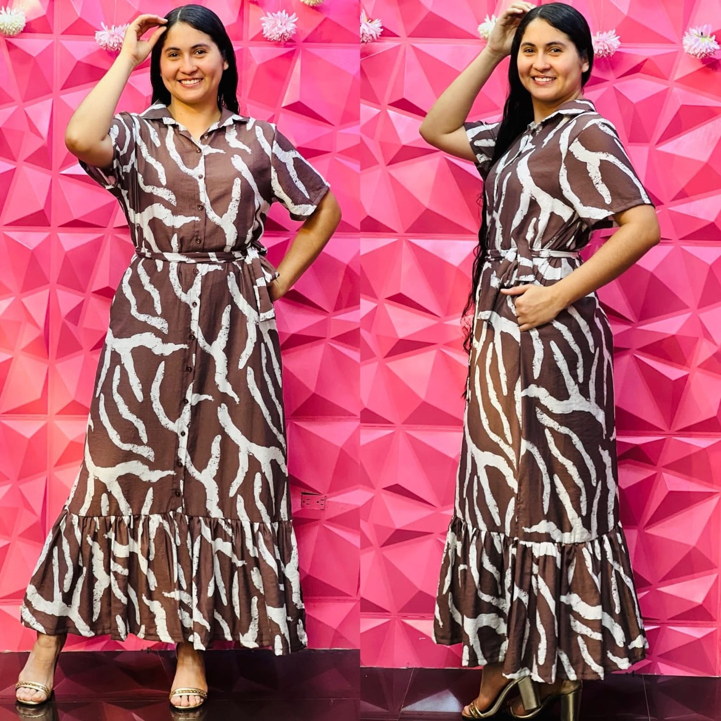 VESTIDO LARGO ESTAMPADO