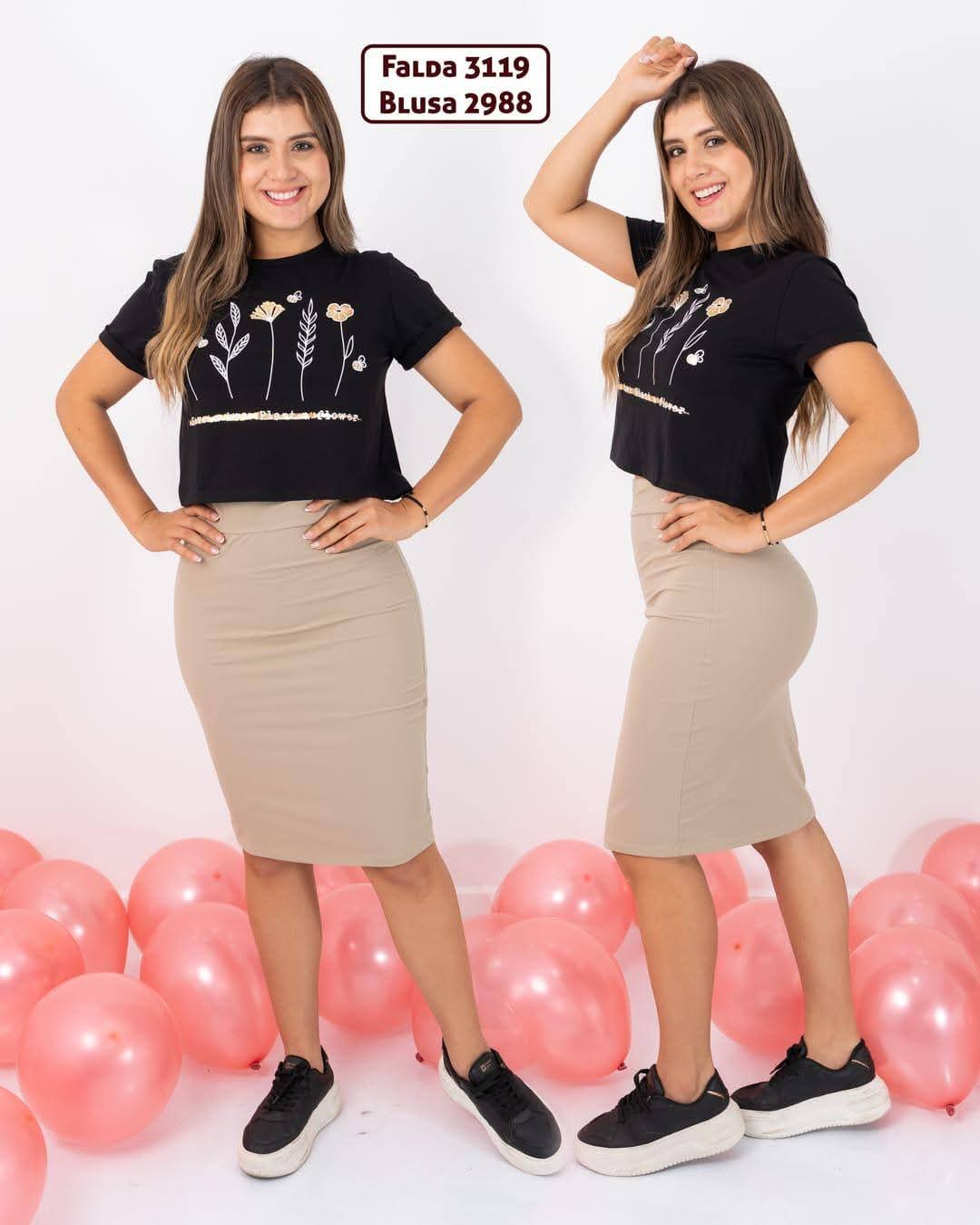 FALDA 3/4 ELEGANTE