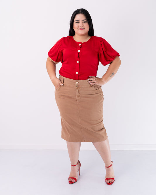 FALDA DRILL 3/4 CLASICA PLUS