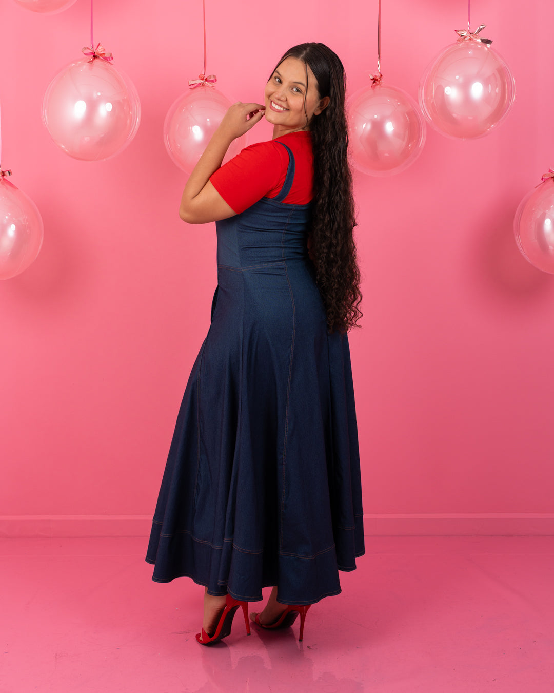 VESTIDO LARGO BOLSILLO ADELANTE