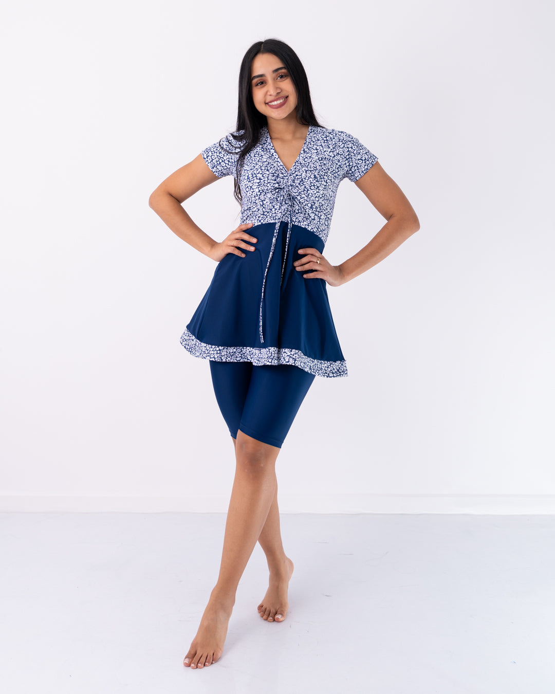 VESTIDO DE BAÑO DOS PIEZAS TELA LICRA