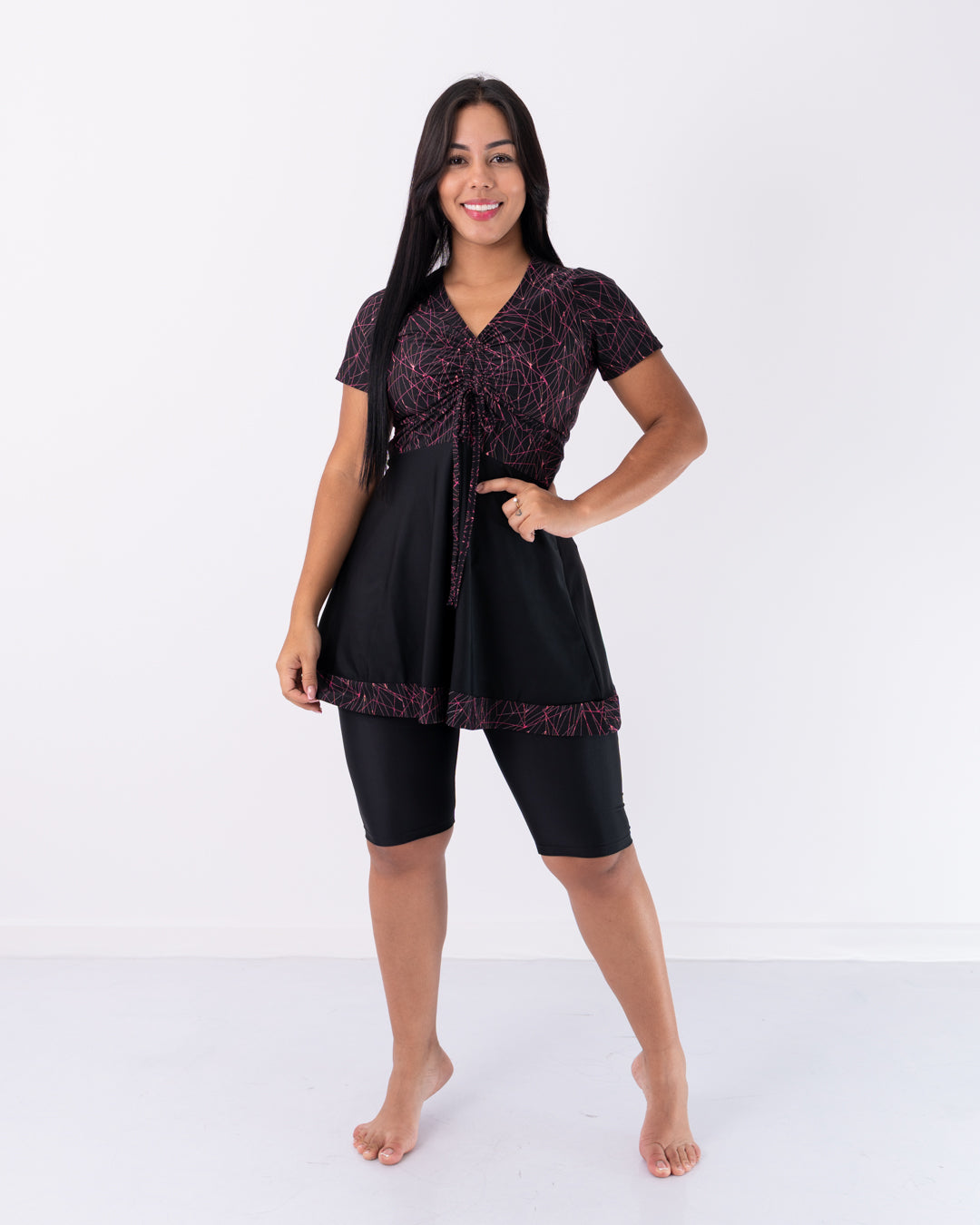 VESTIDO DE BAÑO DOS PIEZAS TELA LICRA