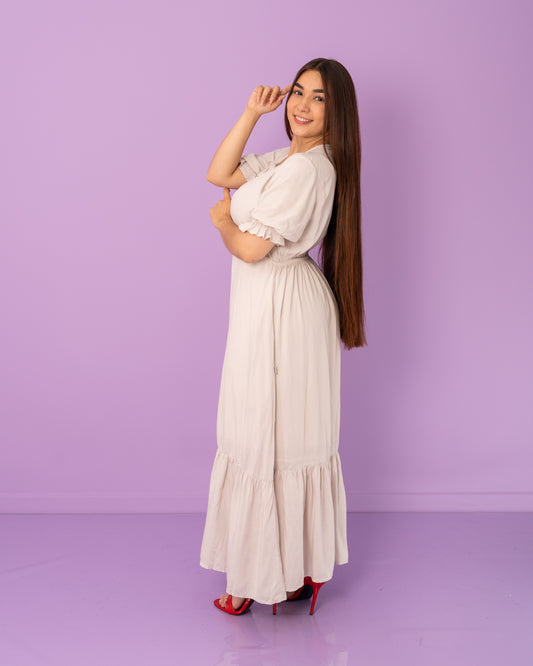 VESTIDO LARGO BOLERO