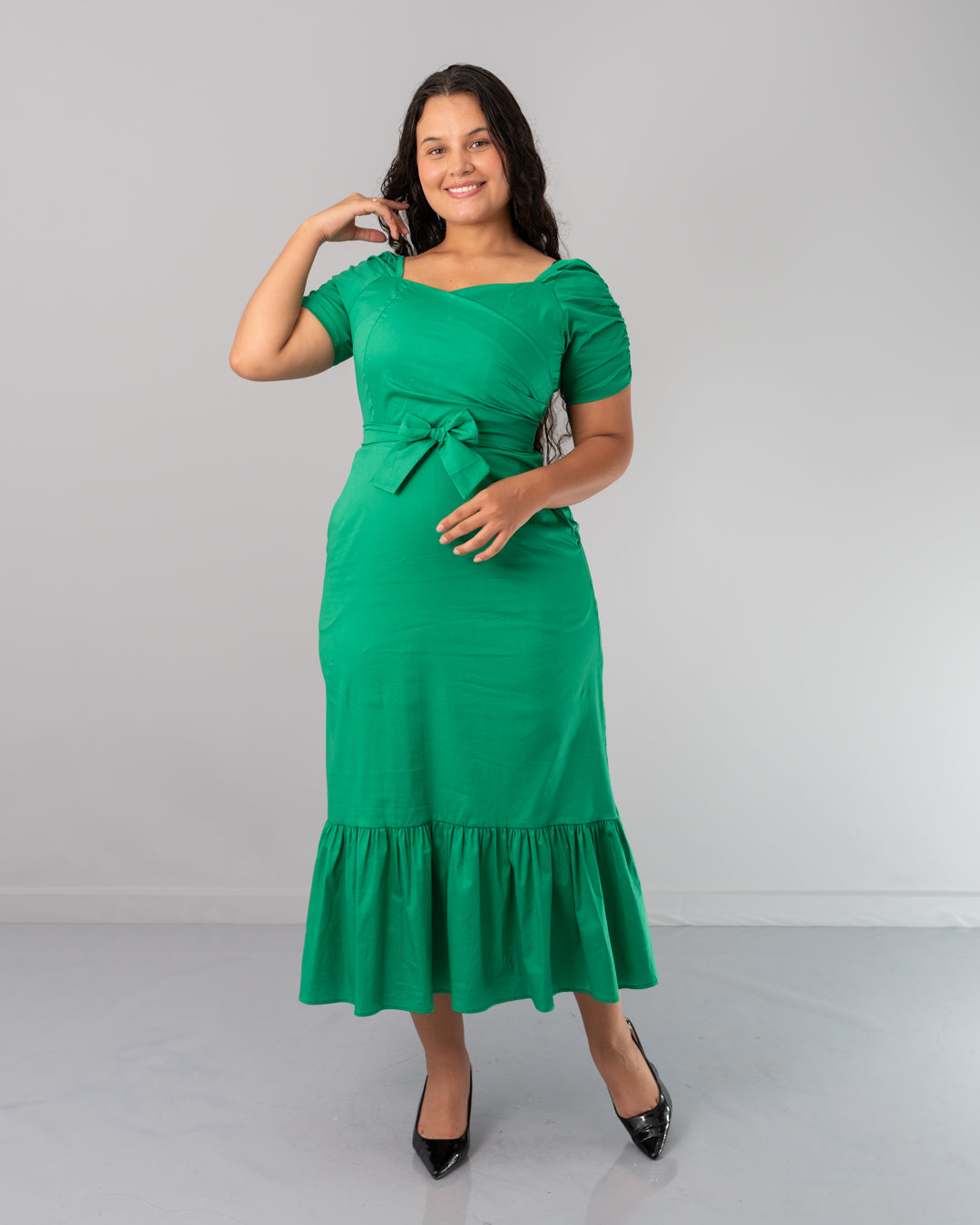 VESTIDO CANILL CRUZADO DOS PINZAS CINTURON