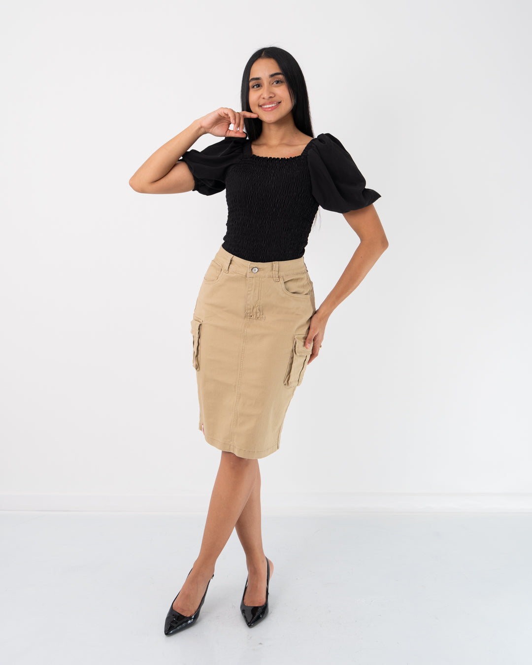 FALDA DRILL 3/4 BOLSILLO CAMUFLADOS