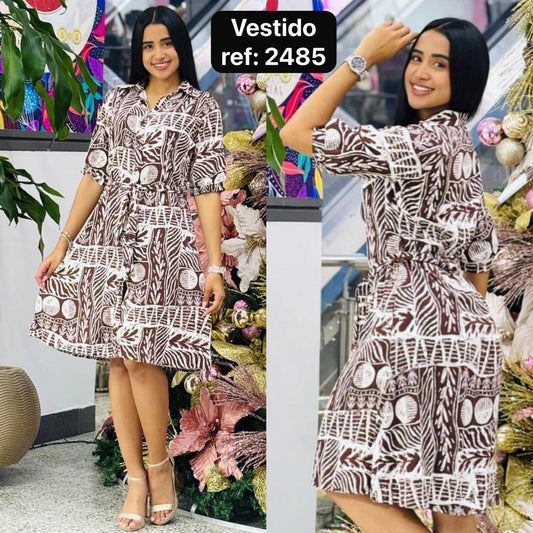 VESTIDO CAMISERO BOTONESA ADELANTE