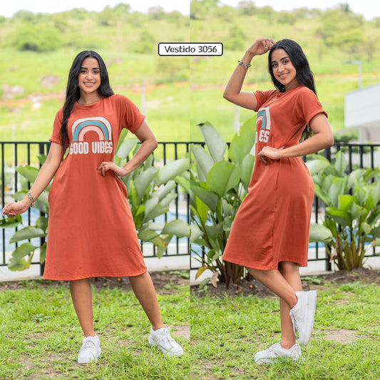 VESTIDO ROTONDO TELA BURDA