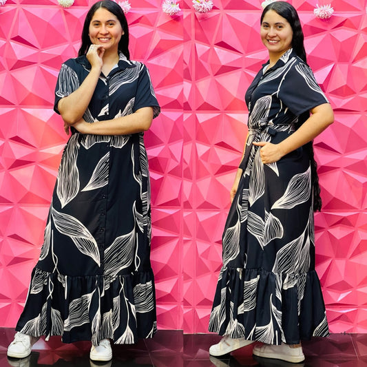 VESTIDO LARGO ESTAMPADO