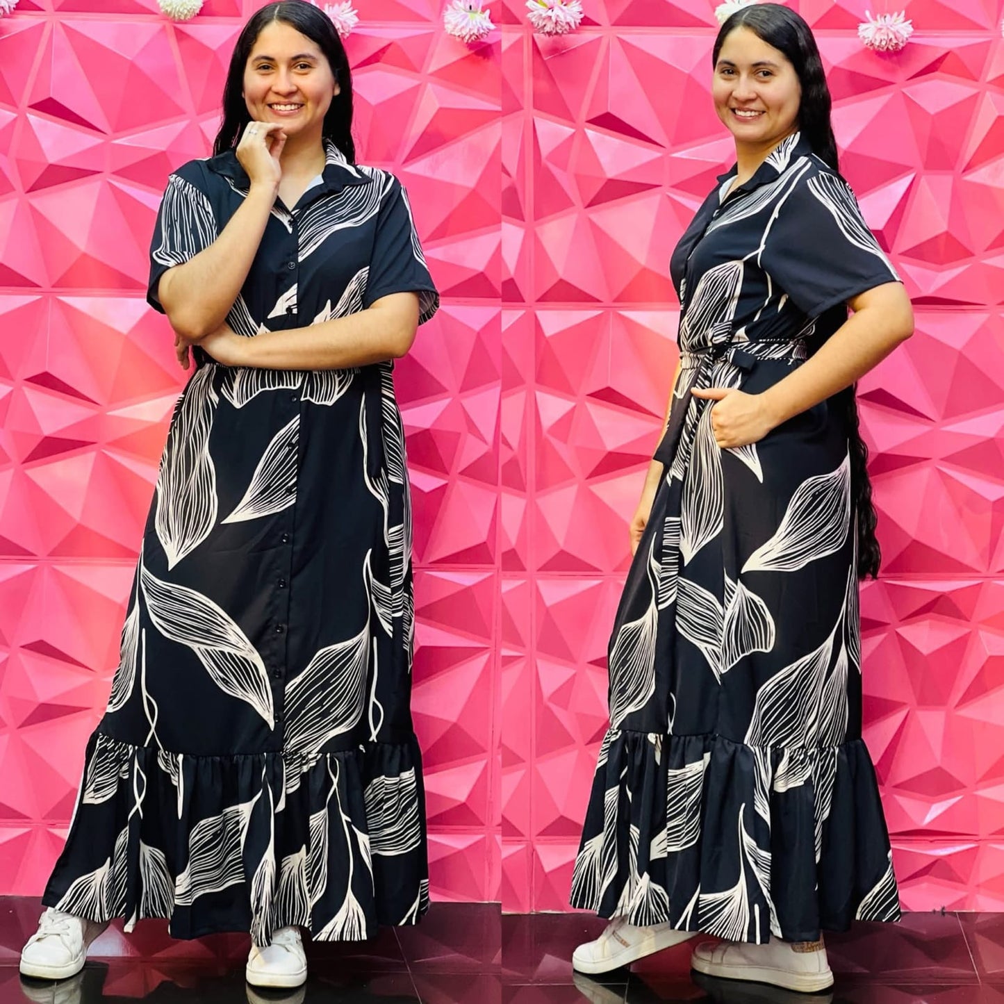 VESTIDO LARGO ESTAMPADO