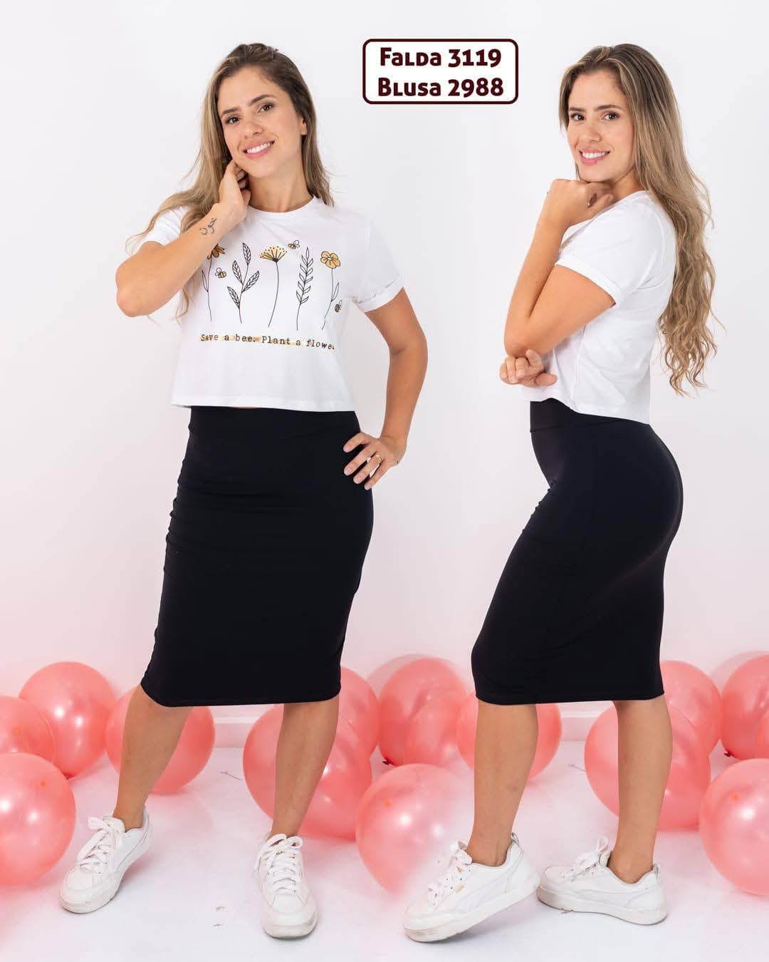 FALDA 3/4 ELEGANTE